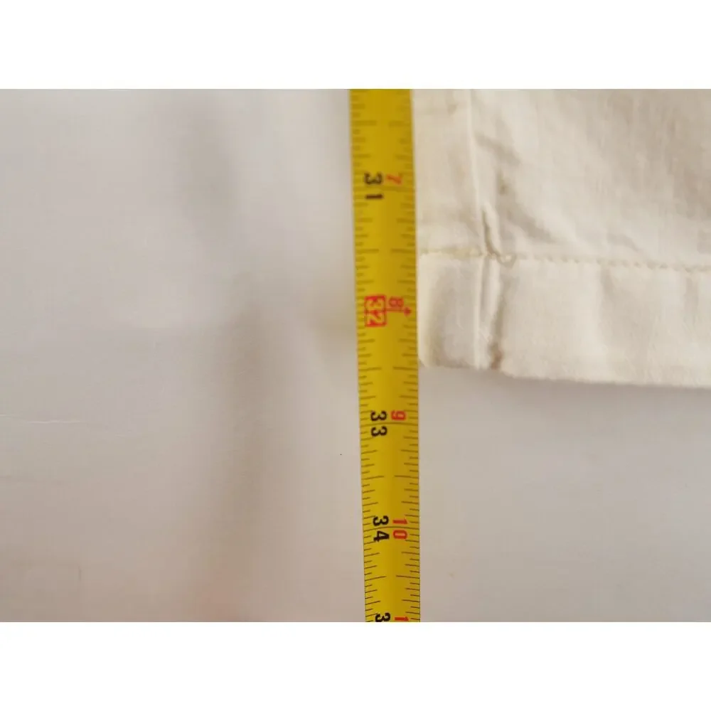 Scotch & Soda Warren Linen Cotton Drawstring Pants Mens 34x32 Off White Ivory